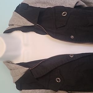 Torrid Black and Grey Coat